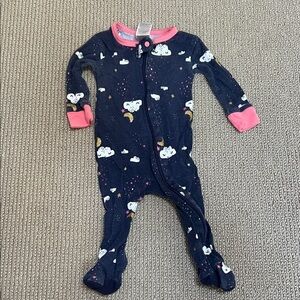 GERBER One Piece Pajama - Navy and Pink